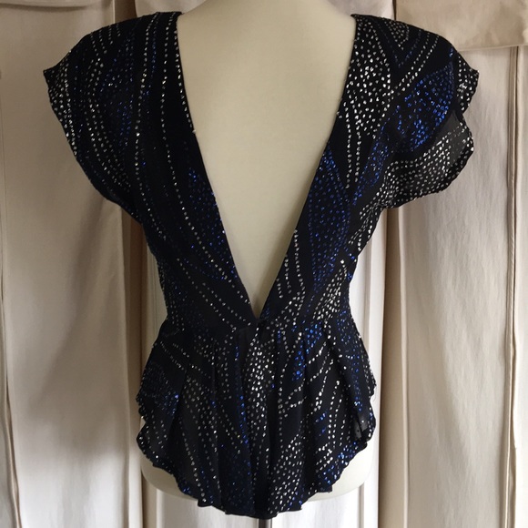 Stunning blouse with deep plunge back - Picture 2 of 6